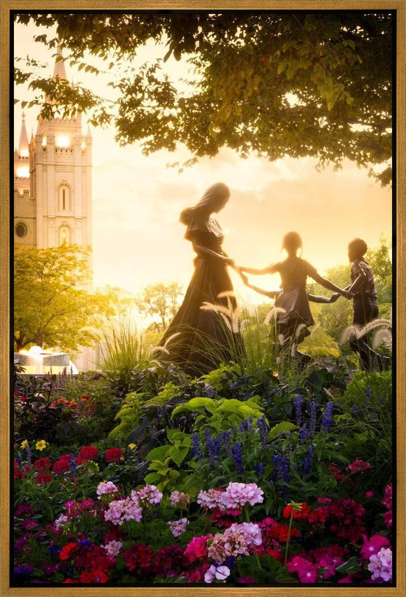 Temple Square Ring Around the Rosies Gallery Wrap