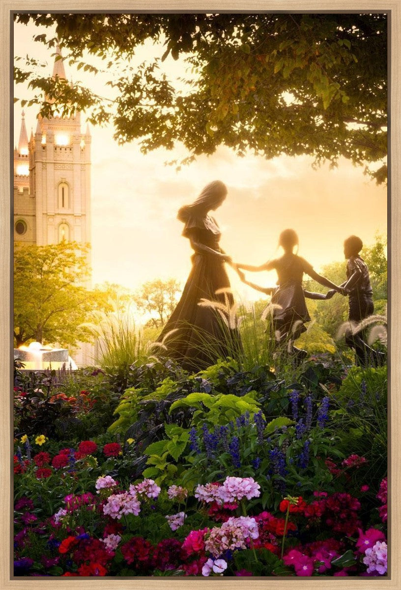 Temple Square Ring Around the Rosies Gallery Wrap