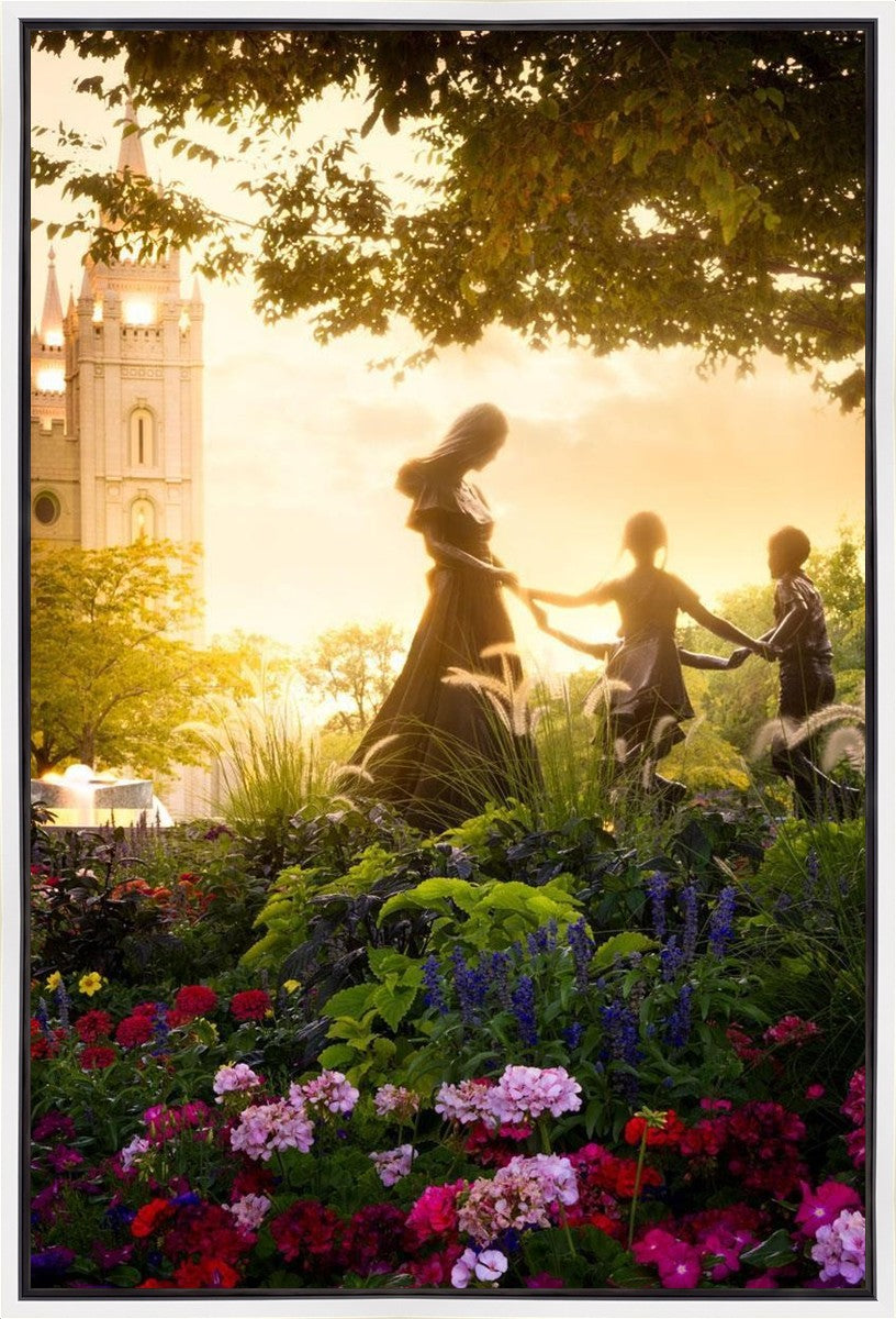 Temple Square Ring Around the Rosies Gallery Wrap