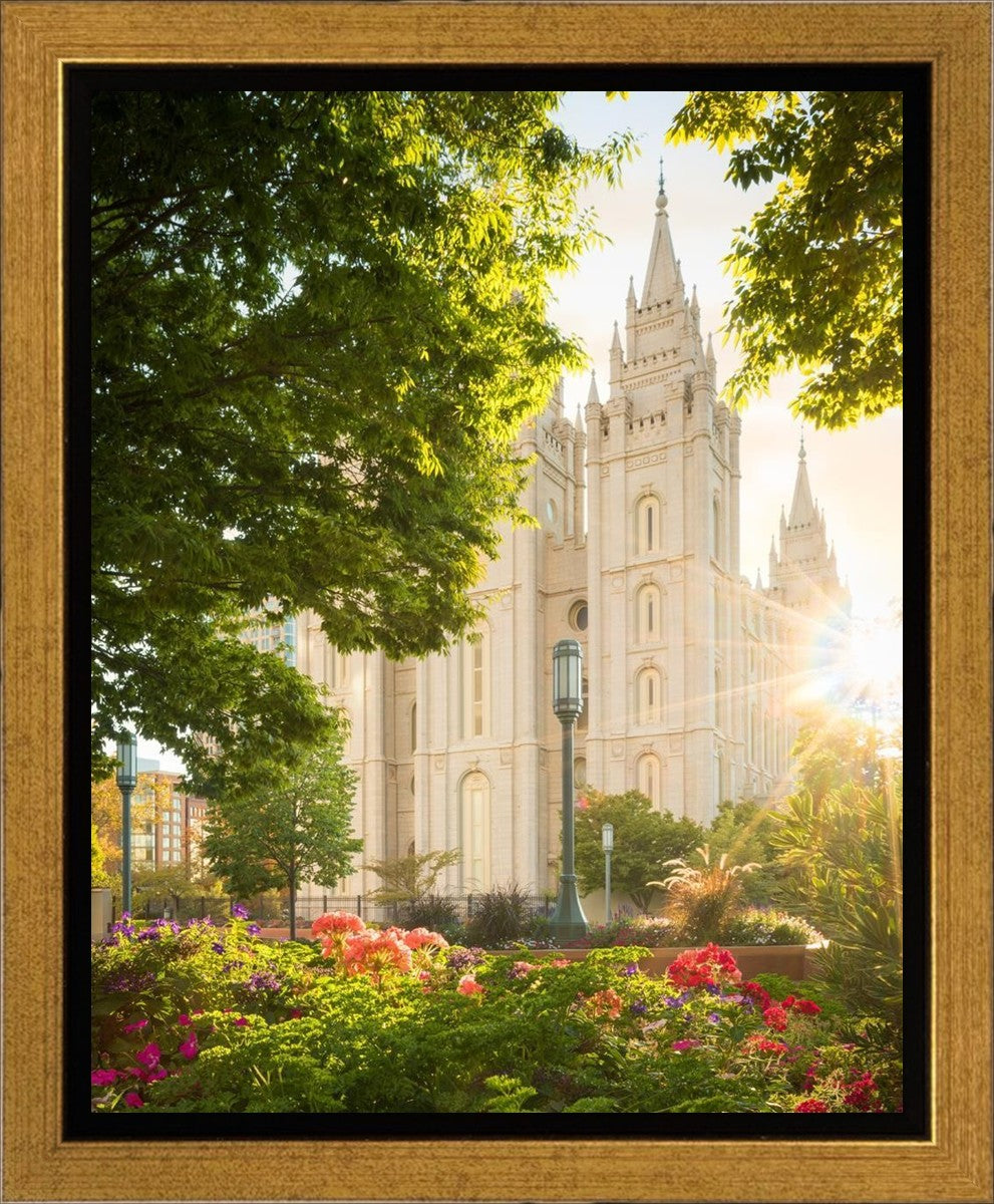 Salt Lake - The Lord is My Light (Vertical) Gallery Wrap