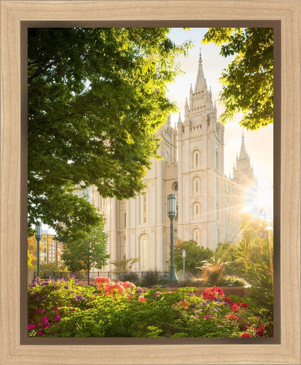 Salt Lake - The Lord is My Light (Vertical) Gallery Wrap