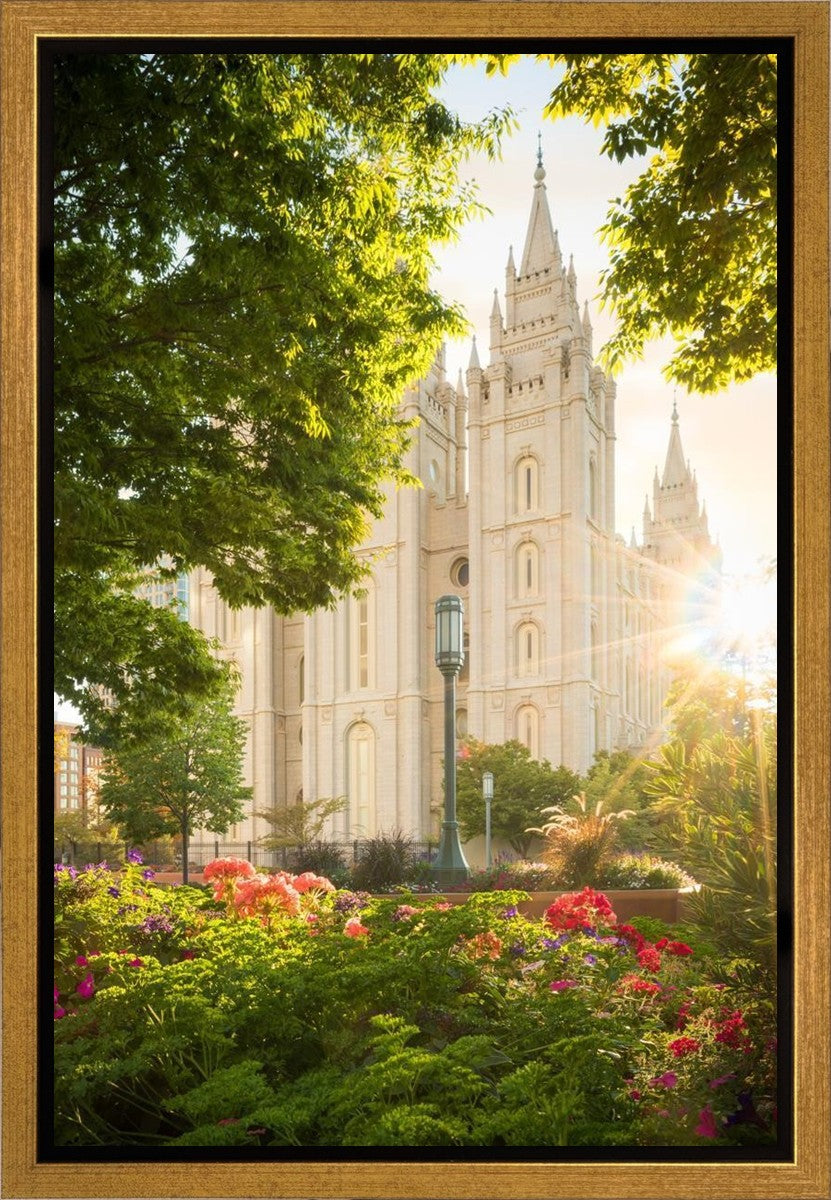 Salt Lake - The Lord is My Light (Vertical) Gallery Wrap