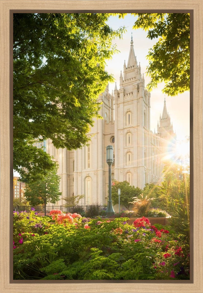 Salt Lake - The Lord is My Light (Vertical) Gallery Wrap