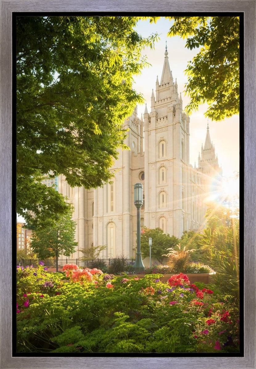 Salt Lake - The Lord is My Light (Vertical) Gallery Wrap