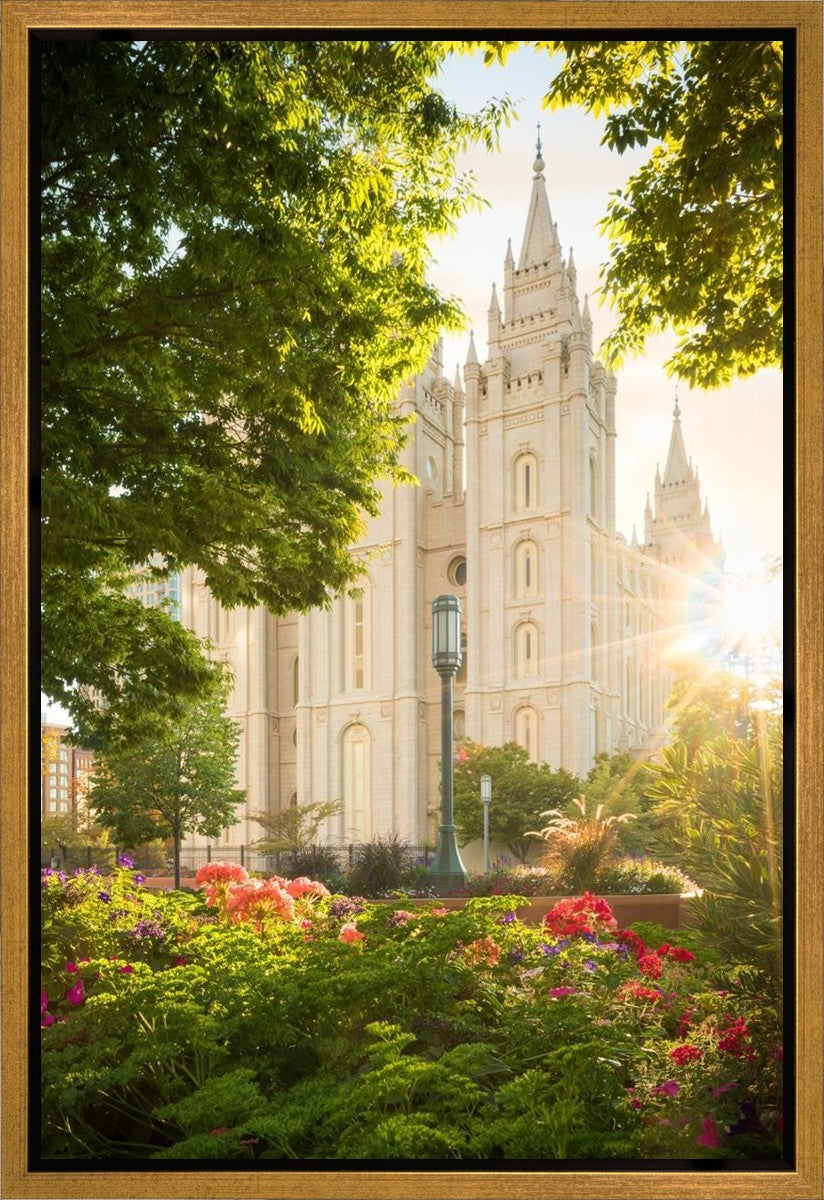 Salt Lake - The Lord is My Light (Vertical) Gallery Wrap