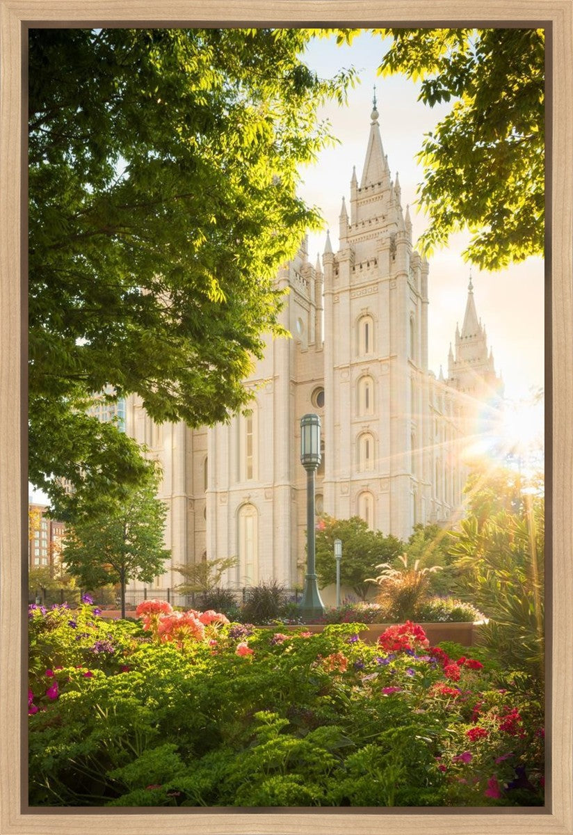 Salt Lake - The Lord is My Light (Vertical) Gallery Wrap