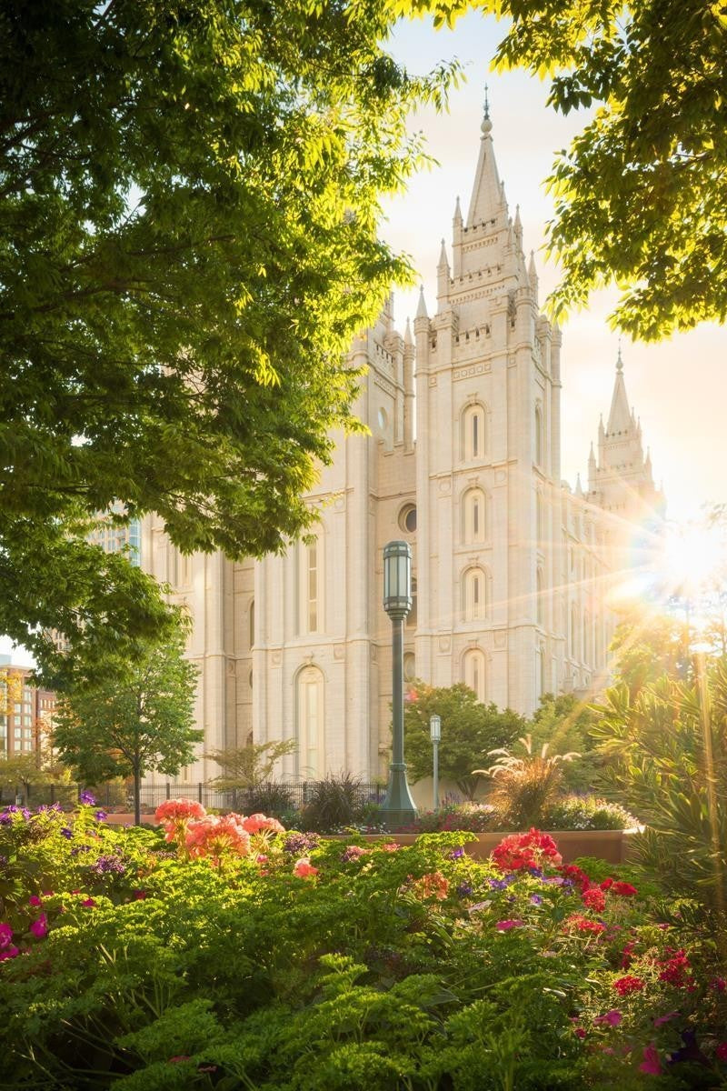 Salt Lake - The Lord is My Light (Vertical) Gallery Wrap