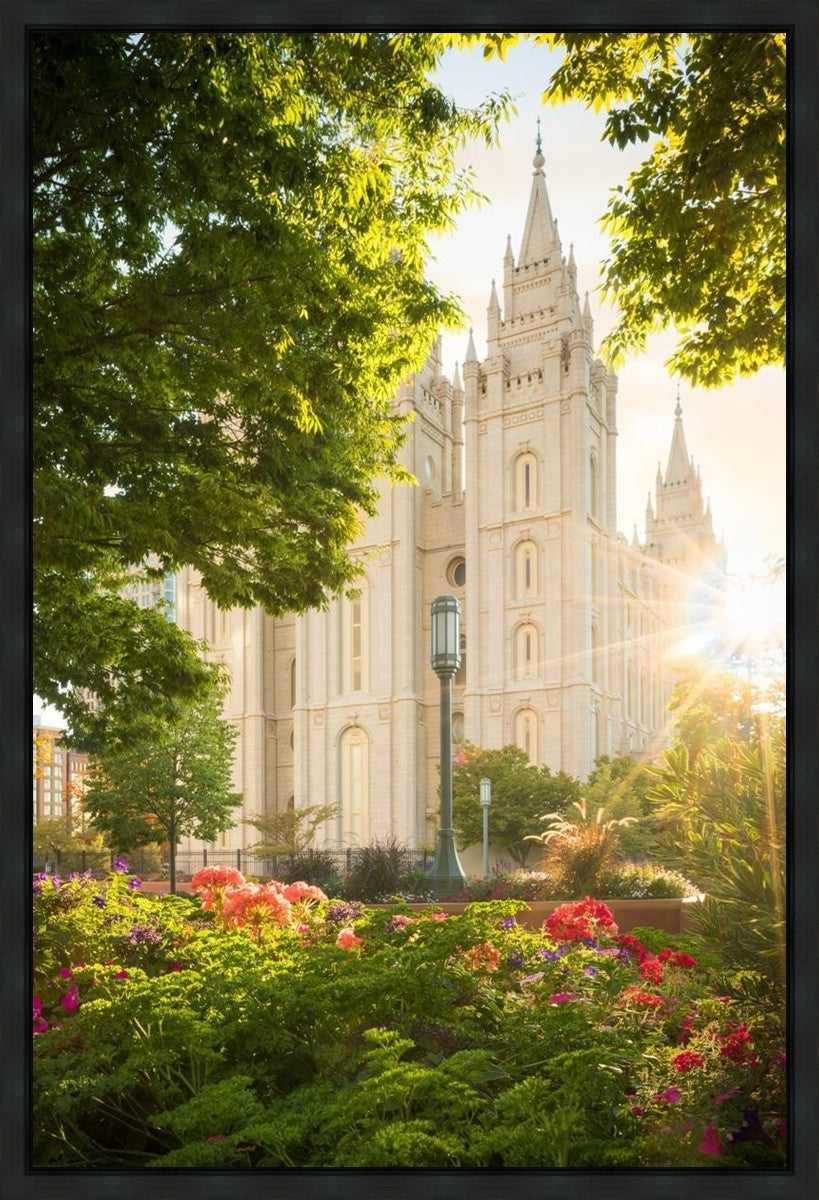 Salt Lake - The Lord is My Light (Vertical) Gallery Wrap