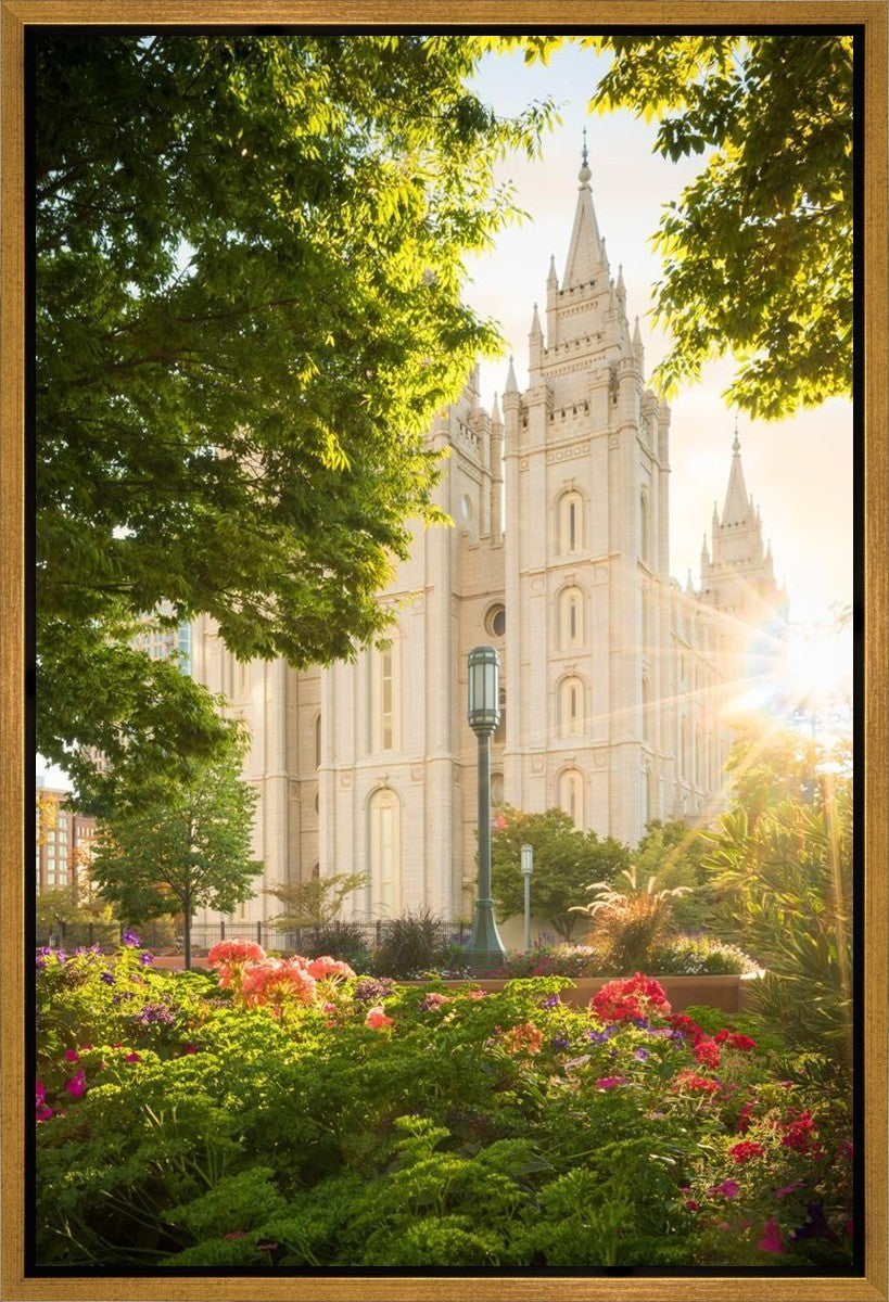 Salt Lake - The Lord is My Light (Vertical) Gallery Wrap
