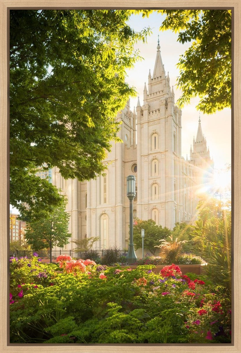 Salt Lake - The Lord is My Light (Vertical) Gallery Wrap