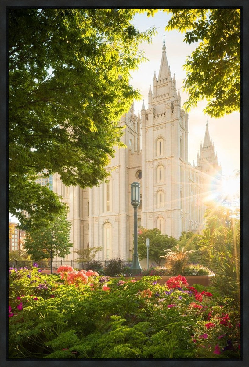 Salt Lake - The Lord is My Light (Vertical) Gallery Wrap