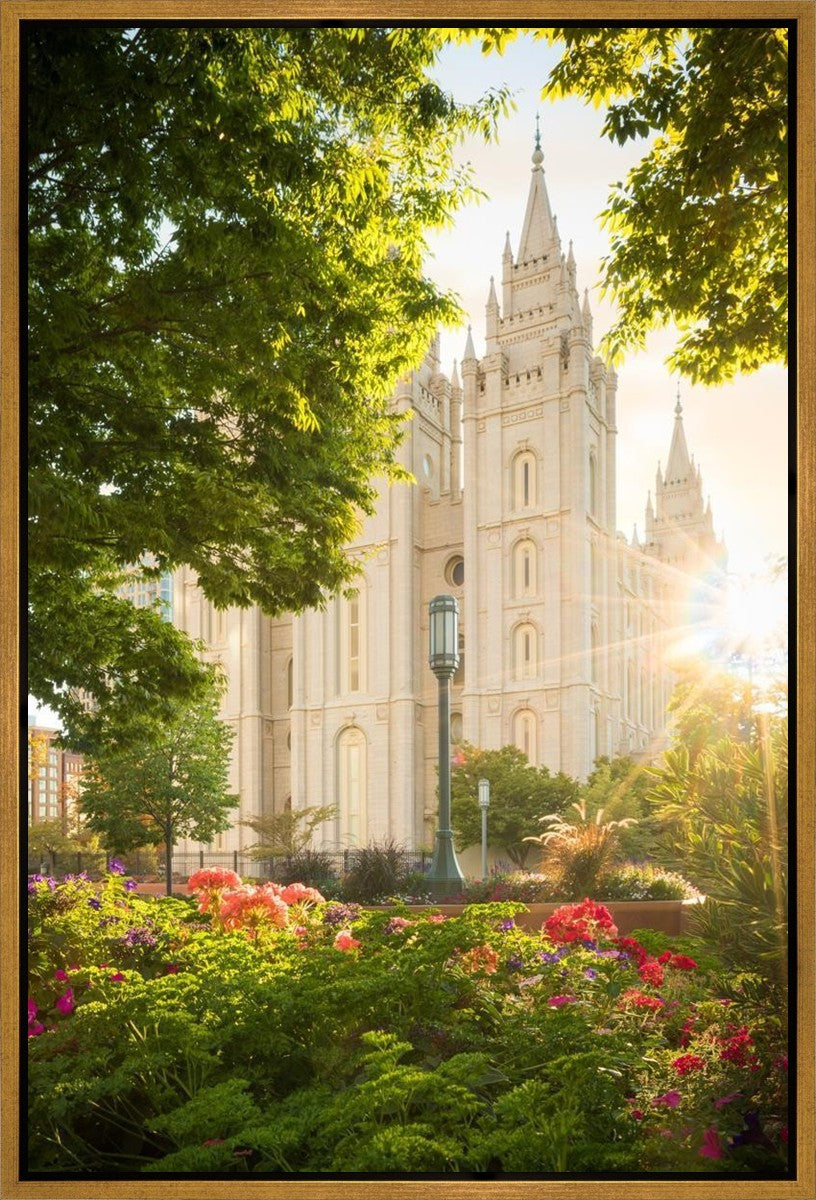 Salt Lake - The Lord is My Light (Vertical) Gallery Wrap