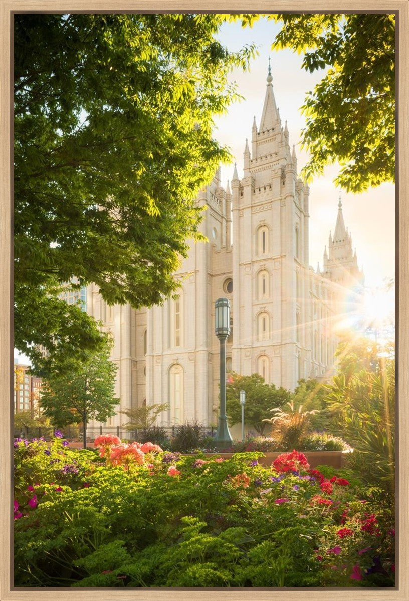 Salt Lake - The Lord is My Light (Vertical) Gallery Wrap