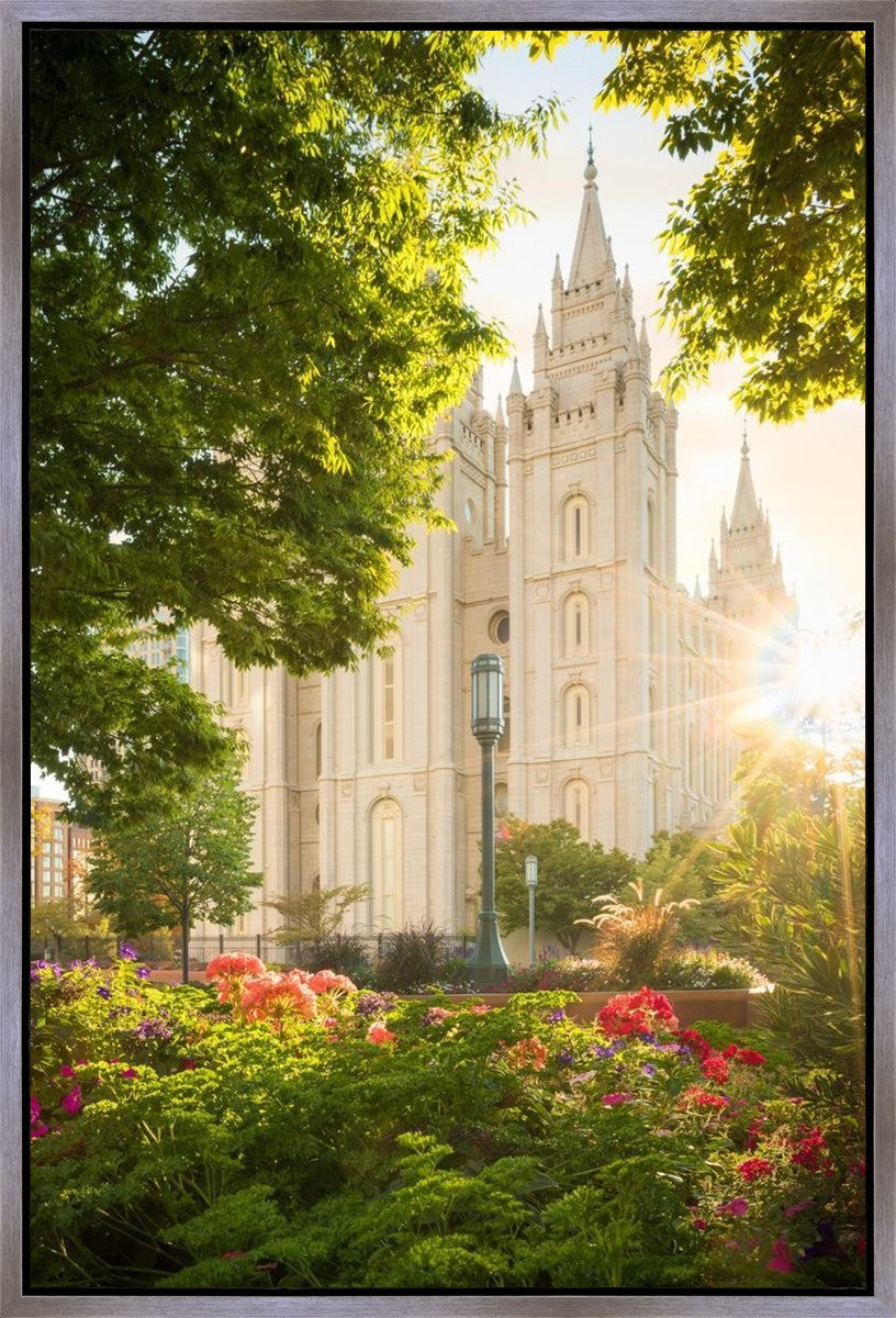 Salt Lake - The Lord is My Light (Vertical) Gallery Wrap