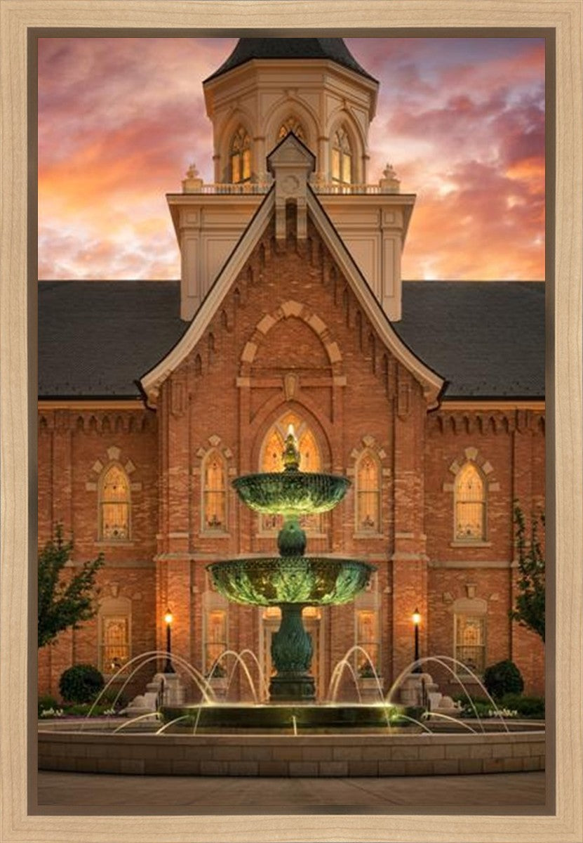 Provo City Center Fountain of Truth Gallery Wrap