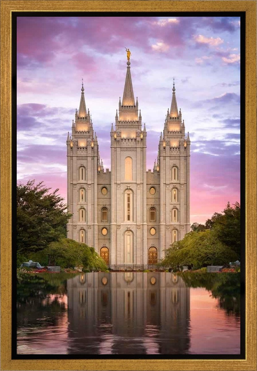 Salt Lake for Time and All Eternity Gallery Wrap