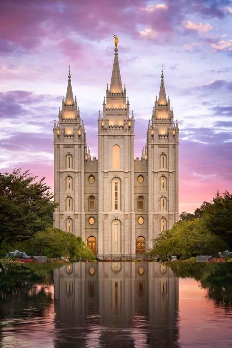Salt Lake for Time and All Eternity Gallery Wrap