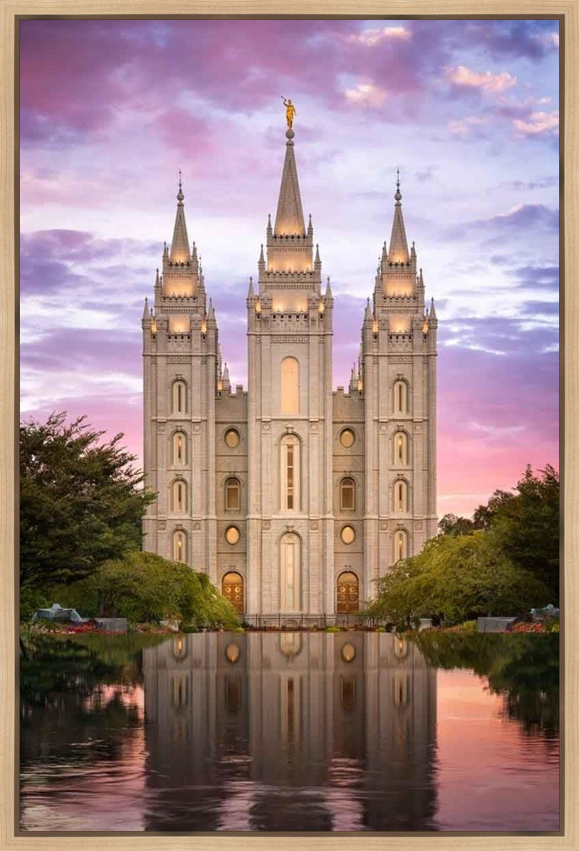 Salt Lake for Time and All Eternity Gallery Wrap