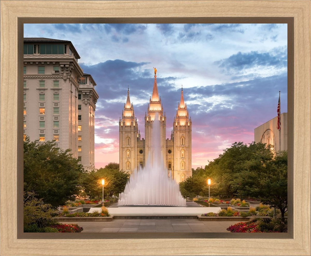 Salt Lake Fountain Gallery Wrap