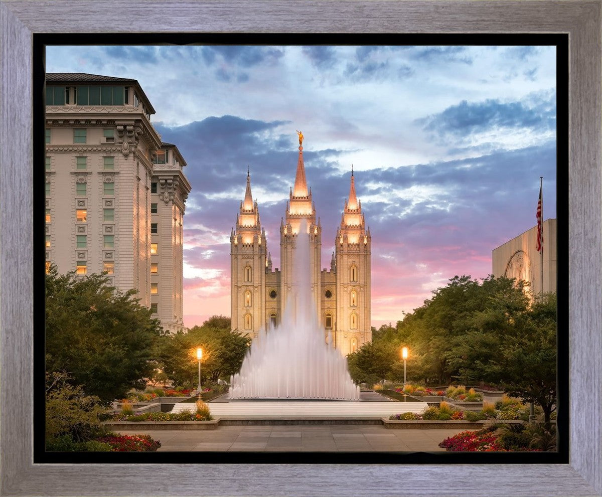 Salt Lake Fountain Gallery Wrap