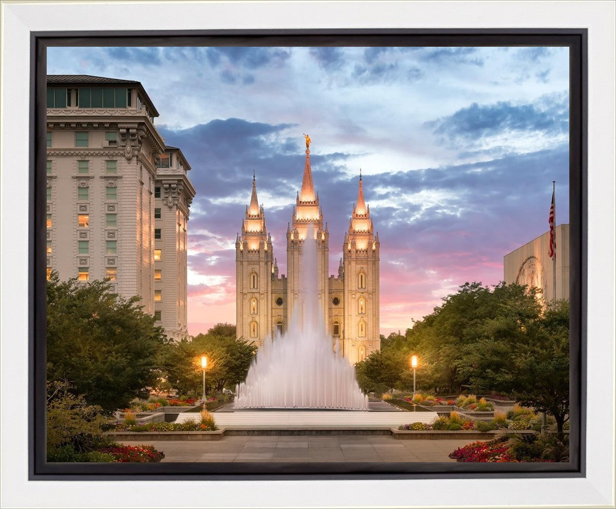 Salt Lake Fountain Gallery Wrap