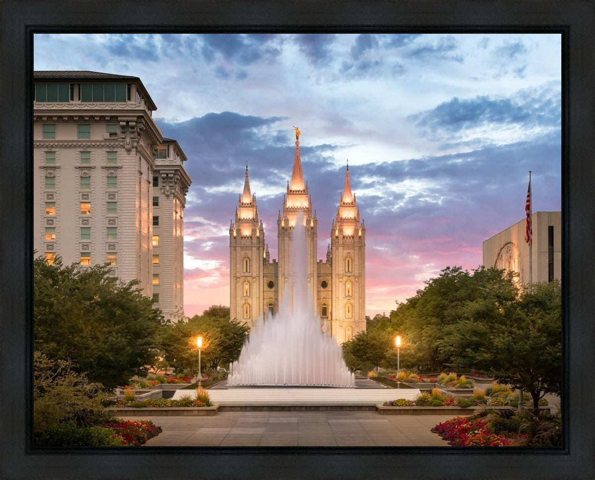 Salt Lake Fountain Gallery Wrap