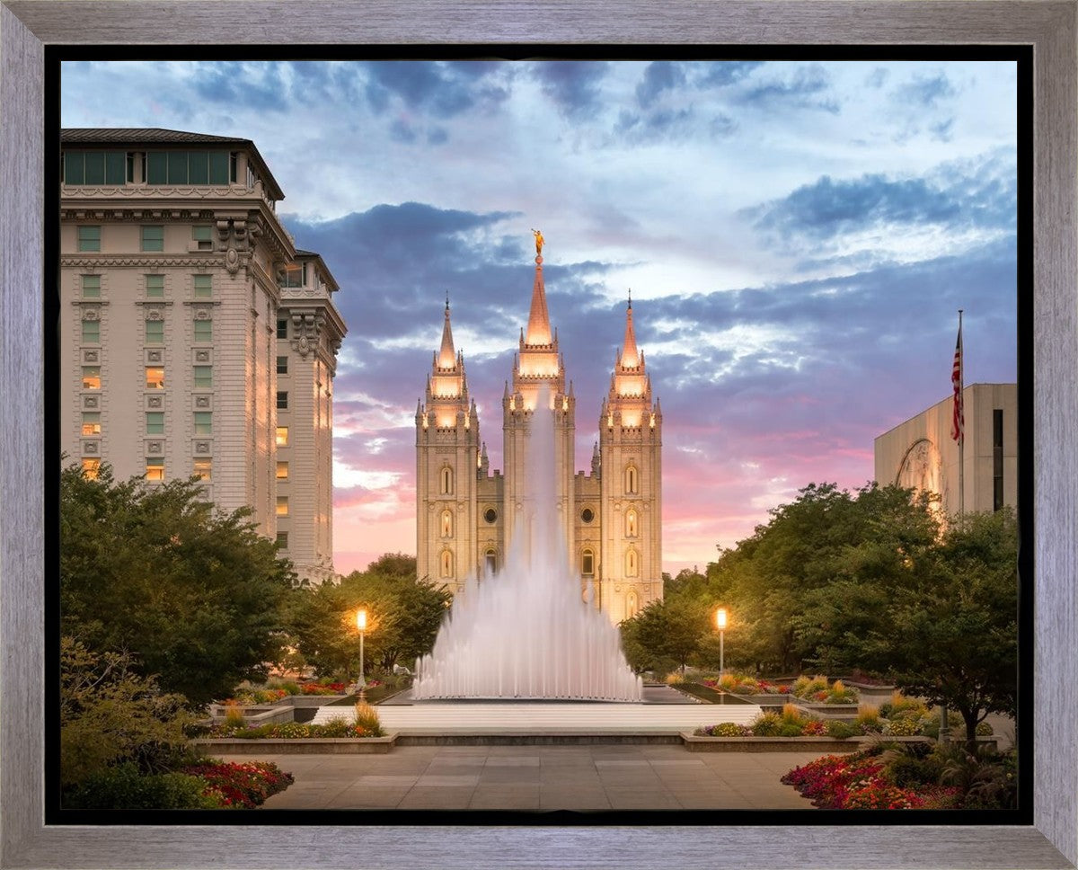 Salt Lake Fountain Gallery Wrap