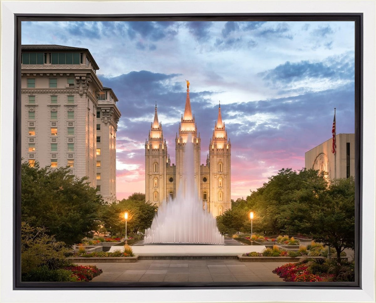 Salt Lake Fountain Gallery Wrap