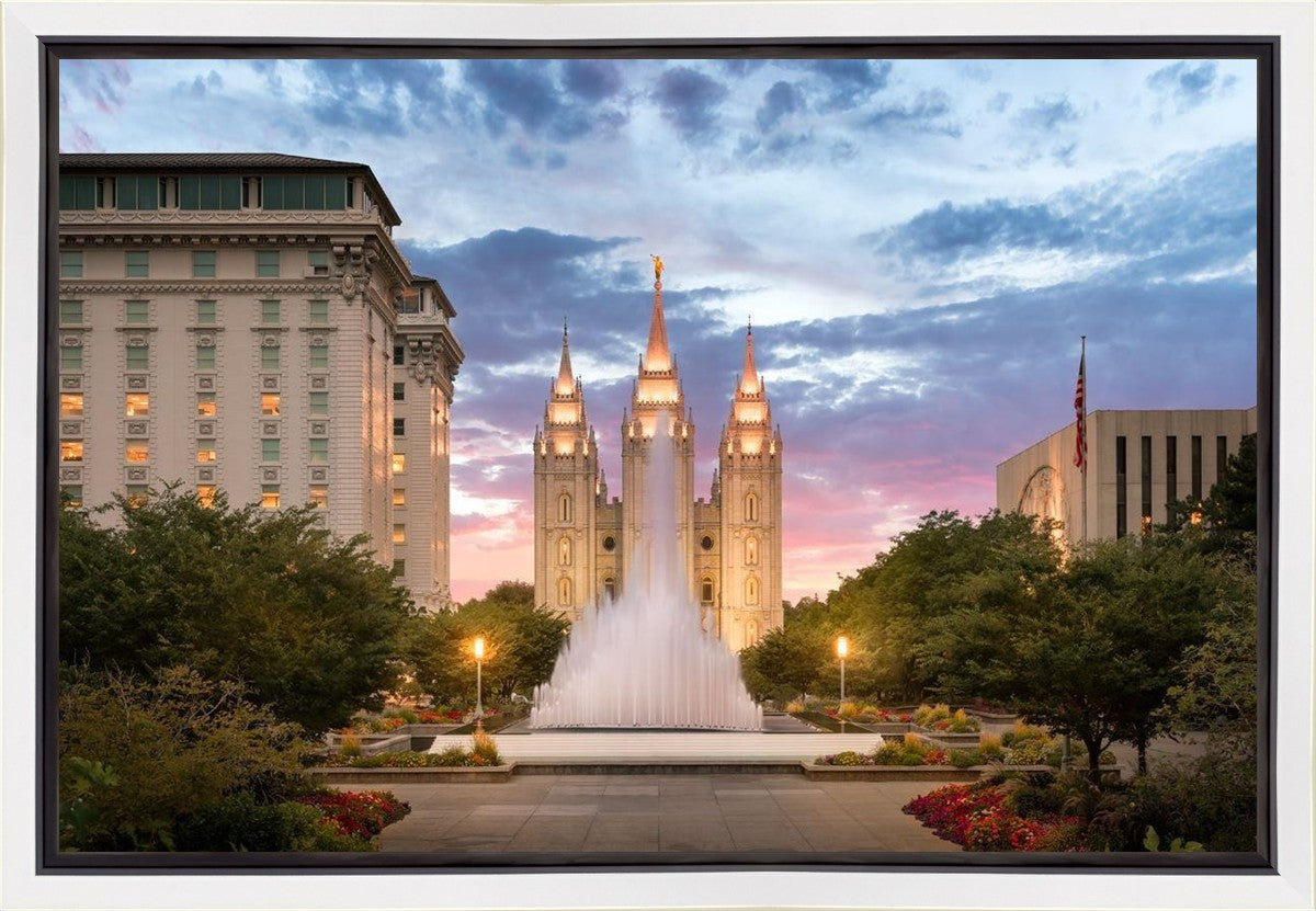 Salt Lake Fountain Gallery Wrap