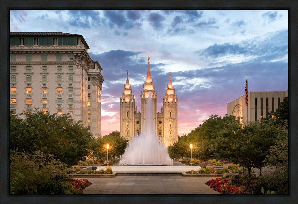 Salt Lake Fountain Gallery Wrap