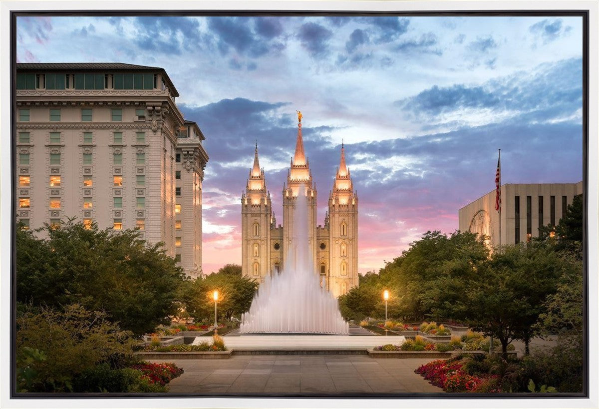 Salt Lake Fountain Gallery Wrap