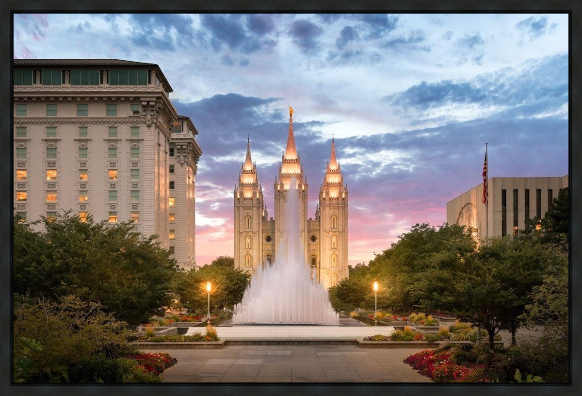 Salt Lake Fountain Gallery Wrap