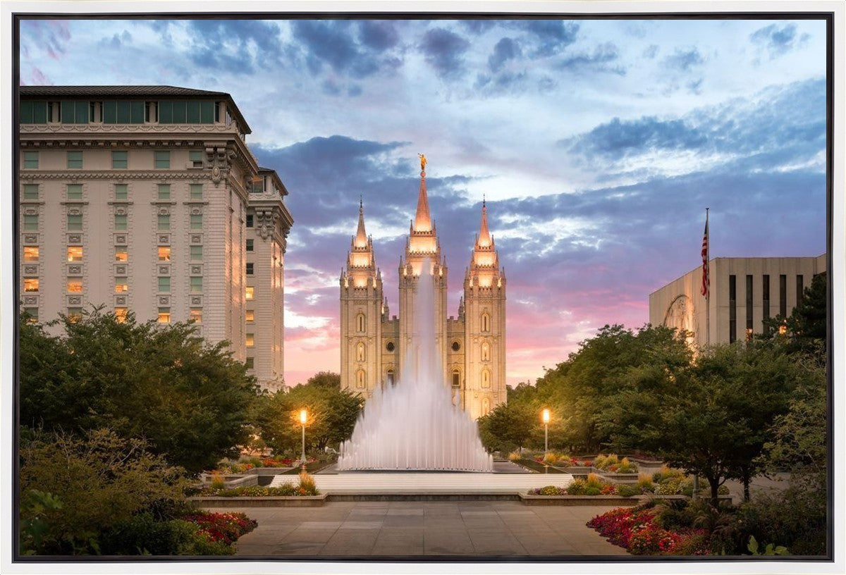 Salt Lake Fountain Gallery Wrap