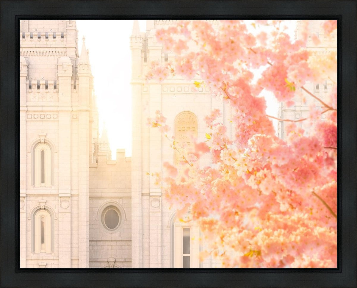 Salt Lake Blossom Glow Gallery Wrap