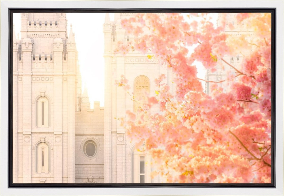 Salt Lake Blossom Glow Gallery Wrap