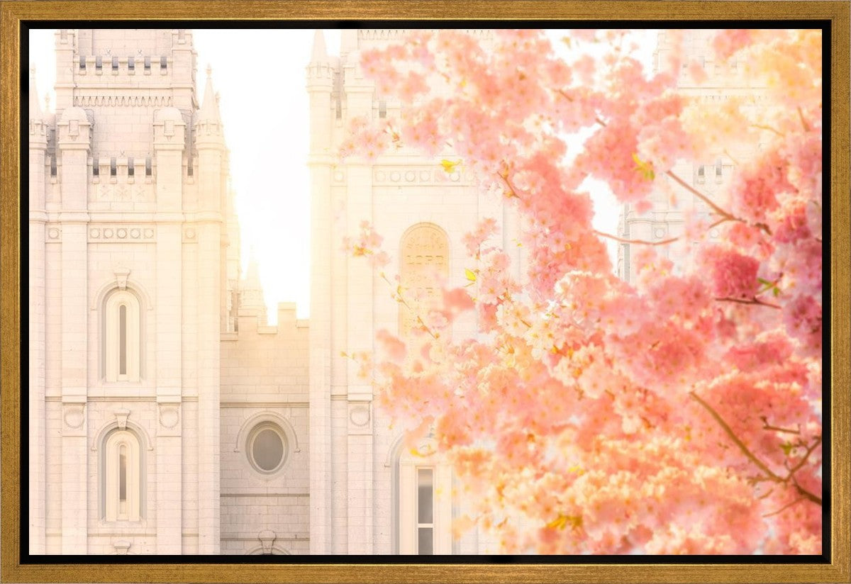 Salt Lake Blossom Glow Gallery Wrap