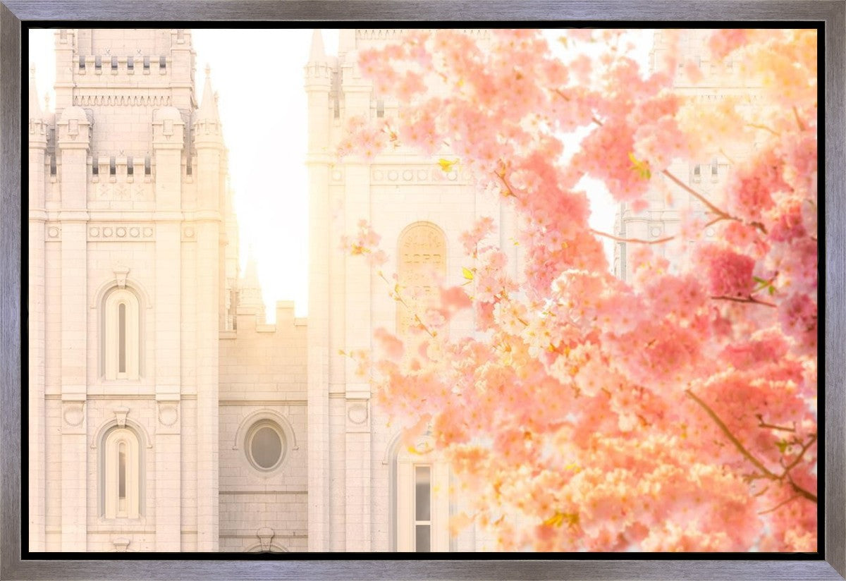 Salt Lake Blossom Glow Gallery Wrap