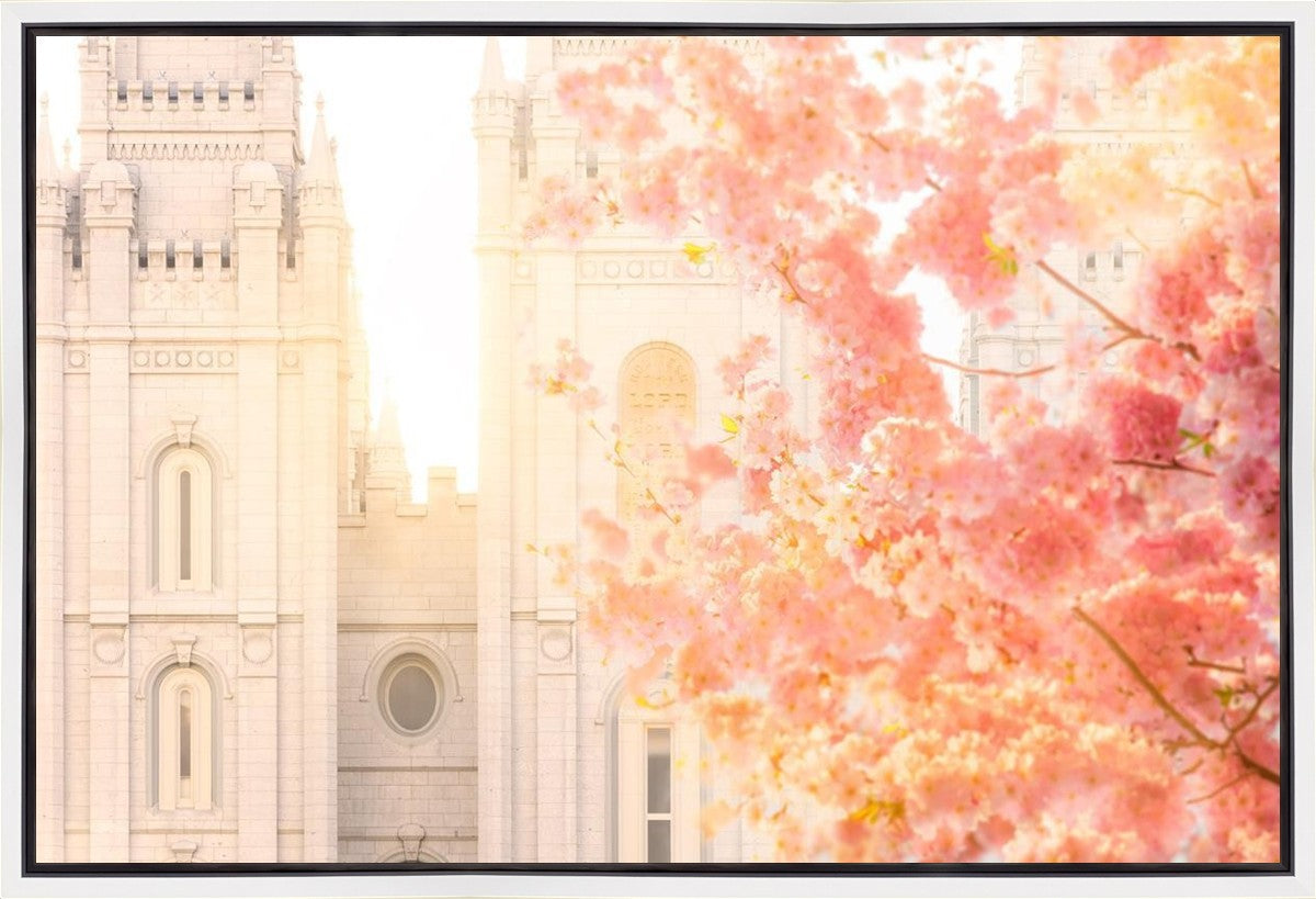 Salt Lake Blossom Glow Gallery Wrap