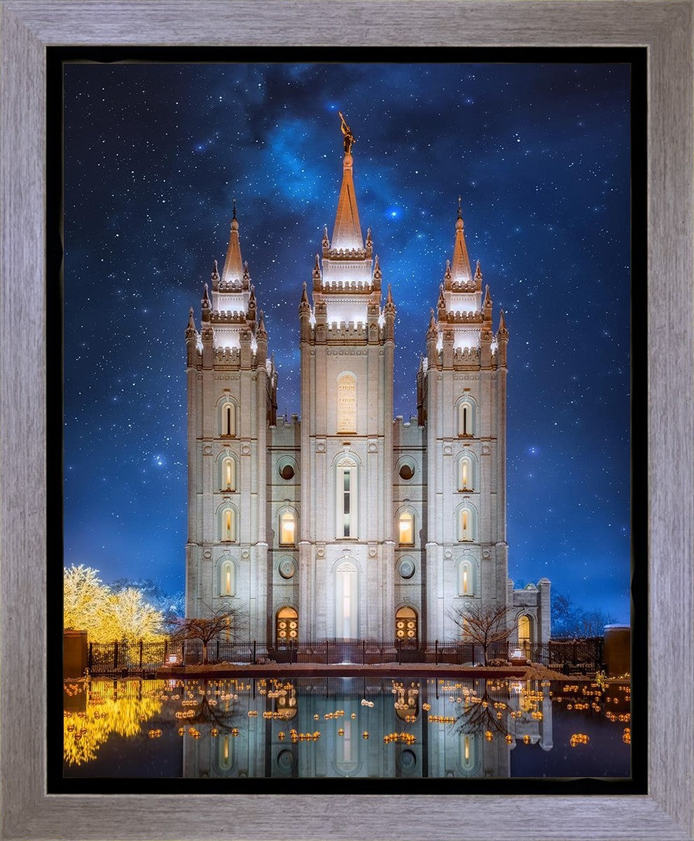 Salt Lake Starry Night Gallery Wrap