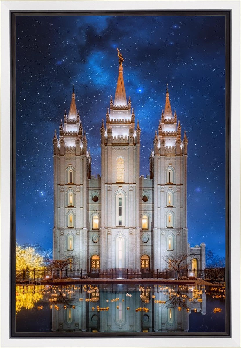 Salt Lake Starry Night Gallery Wrap