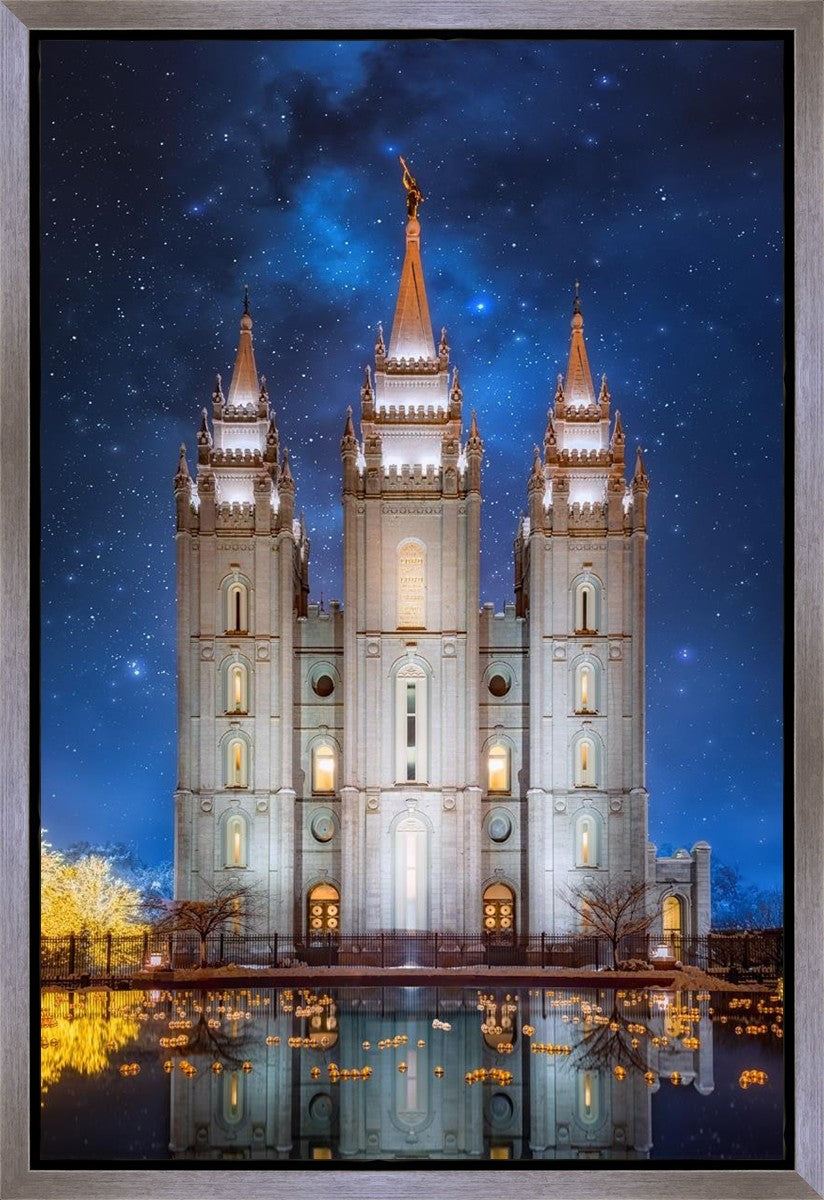 Salt Lake Starry Night Gallery Wrap