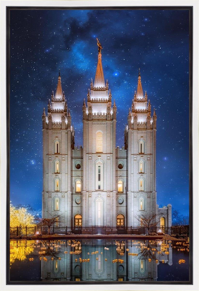 Salt Lake Starry Night Gallery Wrap
