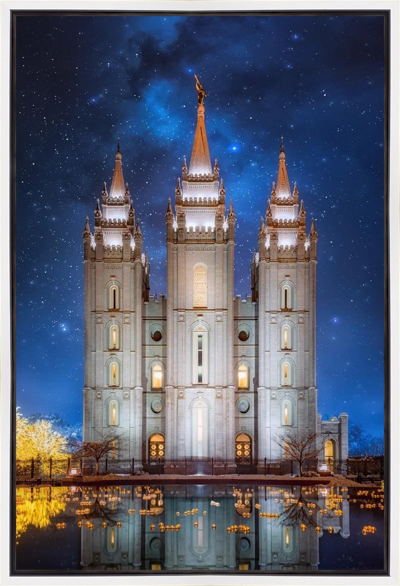 Salt Lake Starry Night Gallery Wrap