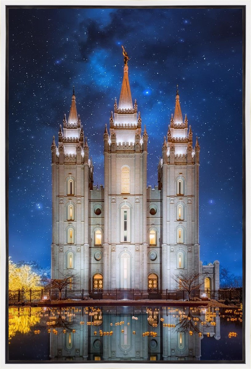 Salt Lake Starry Night Gallery Wrap