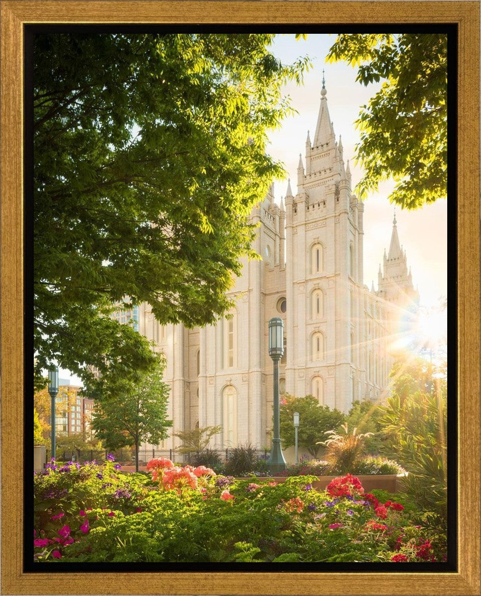 Salt Lake - The Lord is My Light (Vertical) Gallery Wrap