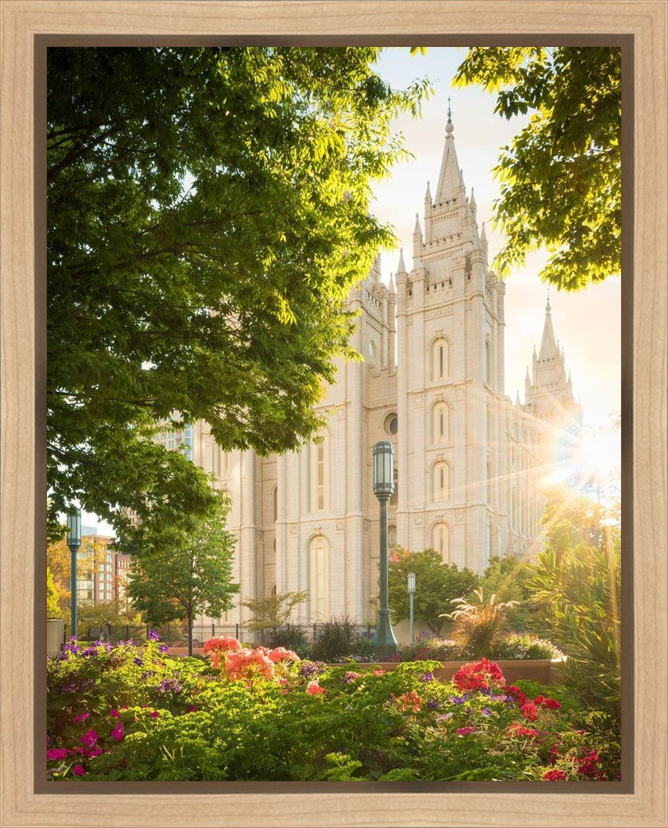 Salt Lake - The Lord is My Light (Vertical) Gallery Wrap