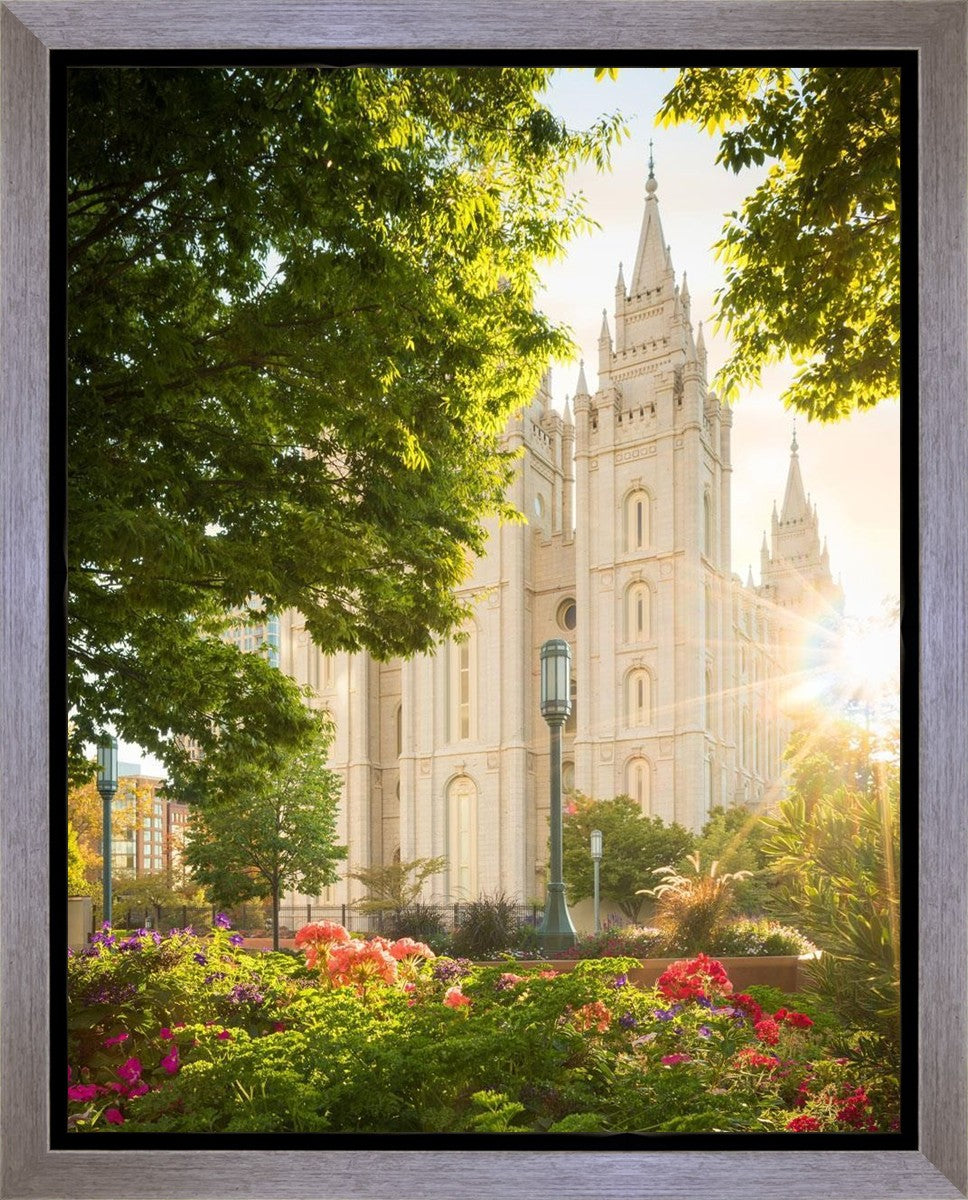 Salt Lake - The Lord is My Light (Vertical) Gallery Wrap