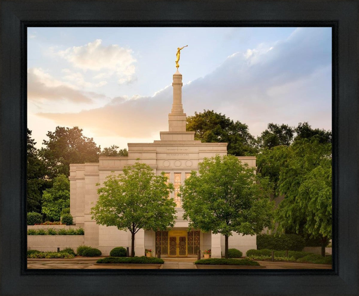 Winter Quarters Temple Rainy Evening Gallery Wrap
