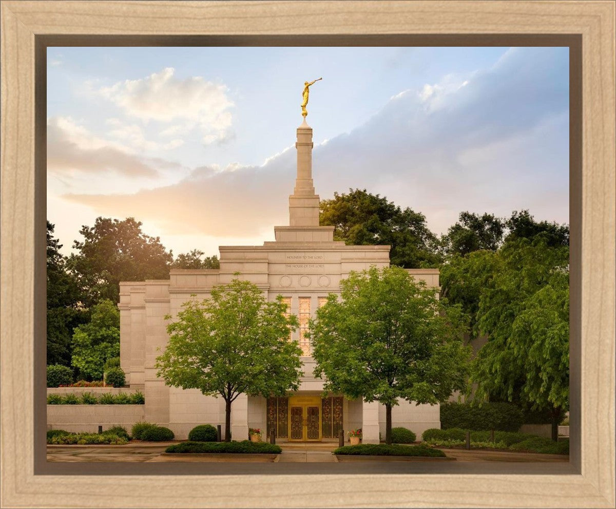Winter Quarters Temple Rainy Evening Gallery Wrap