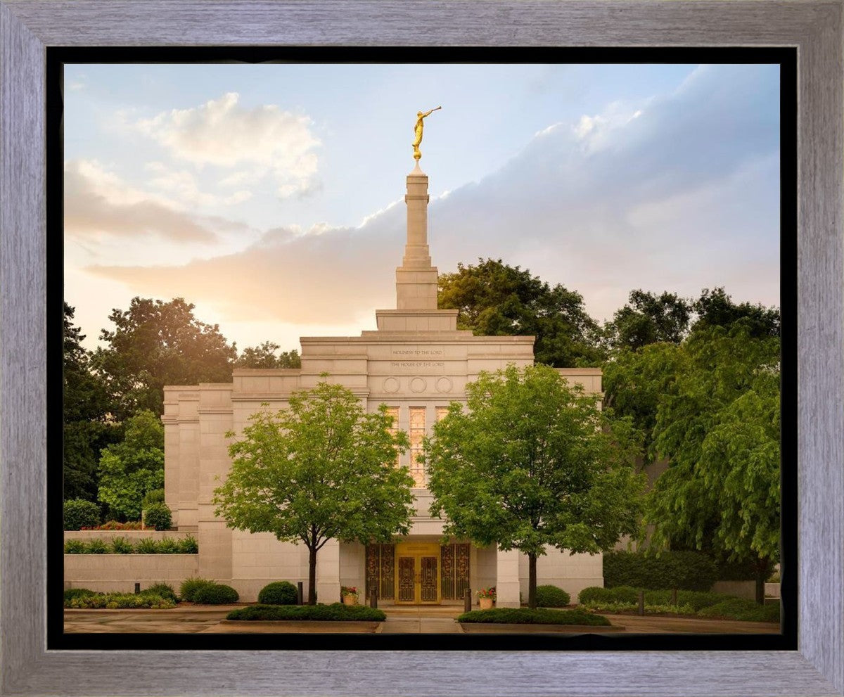 Winter Quarters Temple Rainy Evening Gallery Wrap